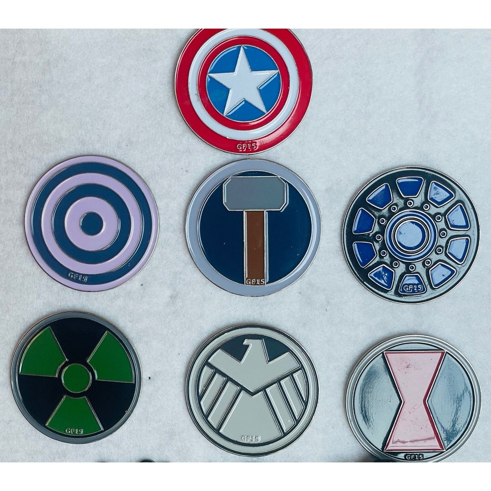 Destination Imagination Pin Lot Captain America Thor Iron Man Hulk Black Widow